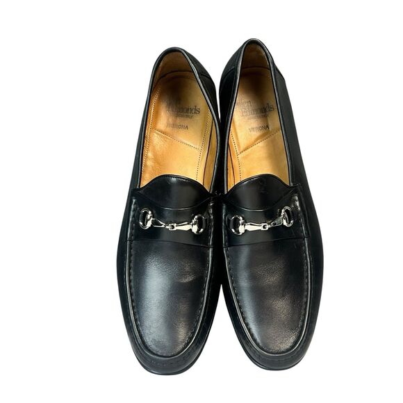Allen Edmonds Mens VERONA II Italian Bit Calfskin Leather Loafers Black Shoe 14 main image 11